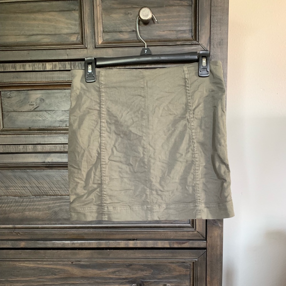 Olive Mini Skirt! Worn Once!